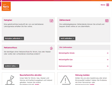 Tablet Screenshot of enercity-netz.de